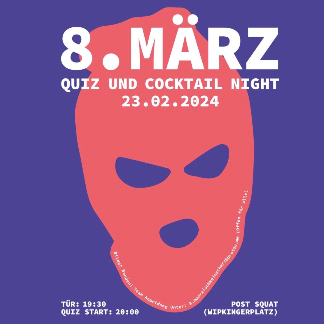 👾 8. März Quiz und Cocktail Night - 23.02.24 👾