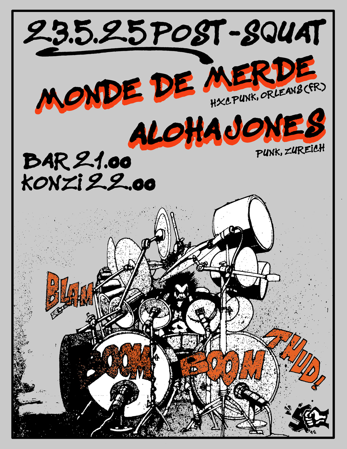 MONDE DE MERDE (HXC PUNK, FR), ALOAH JONES (PUNK)